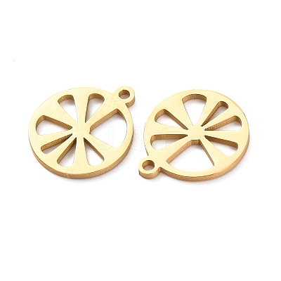 Hollow 304 Stainless Steel Pendants STAS-C176-04G-1