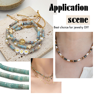 2 Strands Natural Amazonite Beads Strands G-PA0001-52-1