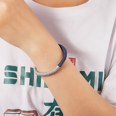 Nylon Threads Braided Bracelet BJEW-SW00058-2-1