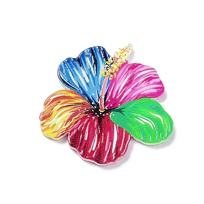 Double-sided Printed Opaque Acrylic Pendants MACR-F075-02C-1