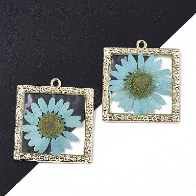 Epoxy Resin Pendants LS-X-RESI-T045-029D-1