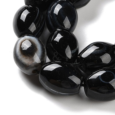 Natural Eye Agate Beads Strands G-NH0019-D04-04-1
