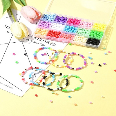 15 Colors Plastic Beads MACR-FS0001-79-1
