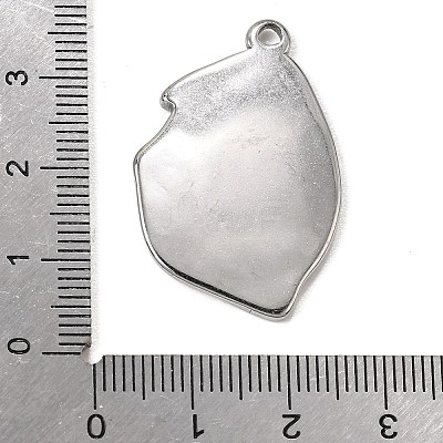 304 Stainless Steel Pendant Cabochon Settings SA-CBA9B1E-01D-P-1