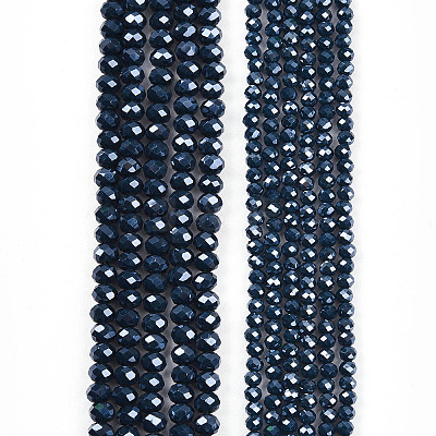 Electroplate Glass Beads Strands EGLA-A044-P6mm-A16-1