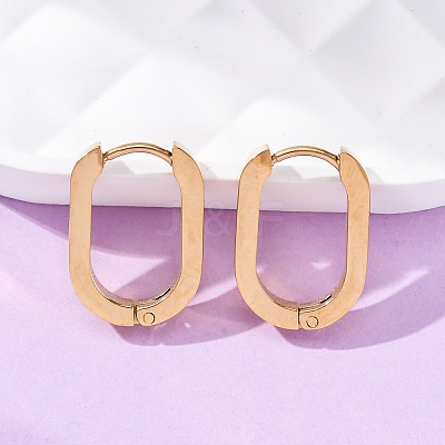 304 Stainless Steel Huggie Hoop Earrings X-STAS-H156-11A-G-1