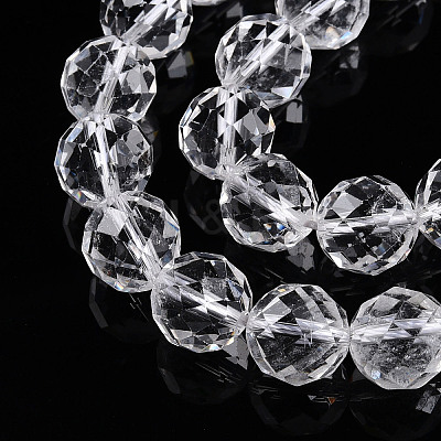 Natural Quartz Crystal Beads Strands G-S345-10mm-35-1
