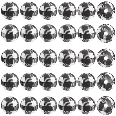 45Pcs Round Silicone Focal Beads SIL-SC0003-84-1
