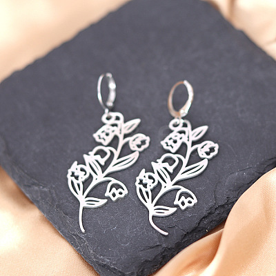 Bohemian 201 Stainless Steel Dangle Earrings FS-WGD0EC2-01-1