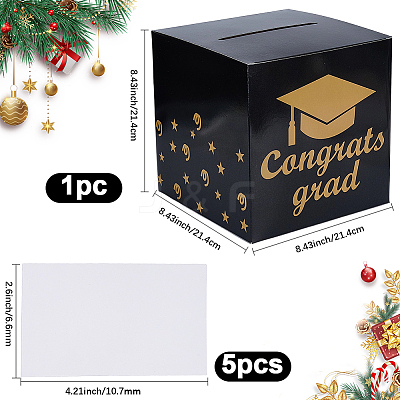 1Pc Graduation Party Paper Card Boxes CBOX-SP0001-07-1