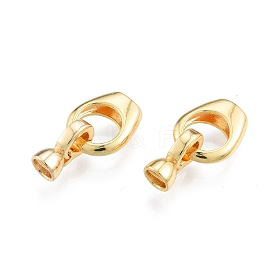 Brass Fold Over Clasps KK-A165-01G-1