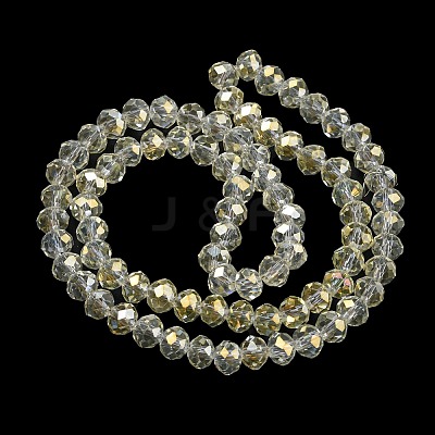 Electroplate Transparent Glass Beads Strands EGLA-A034-T2mm-T16-1