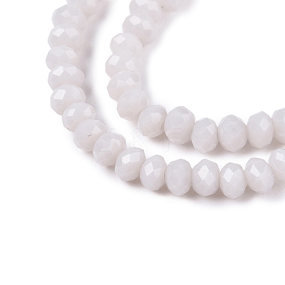 Opaque Solid Color Imitation Jade Glass Beads Strands EGLA-A044-P1mm-D19-1