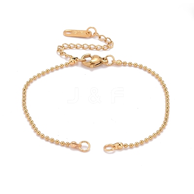 304 Stainless Steel Ball Chain Bracelet Makings AJEW-JB00966-1