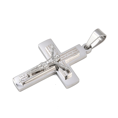 Jesus Theme 304 Stainless Steel Pendants STAS-D387-01C-P-1