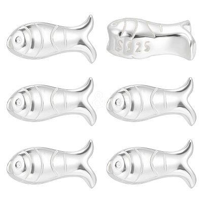 6Pcs 925 Sterling Silver Beads STER-PH0004-80-1