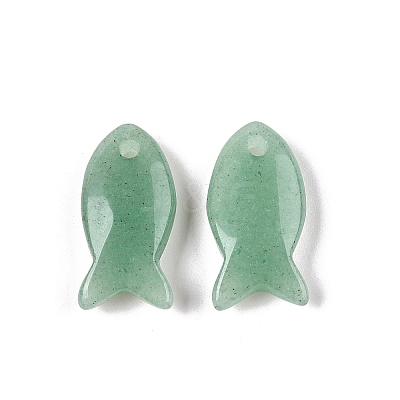 Natural Green Aventurine Pendants G-N342-106L-1