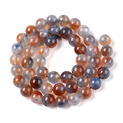 Dyed Natural White Jade Beads Strands G-T138-8mm-210-25-1