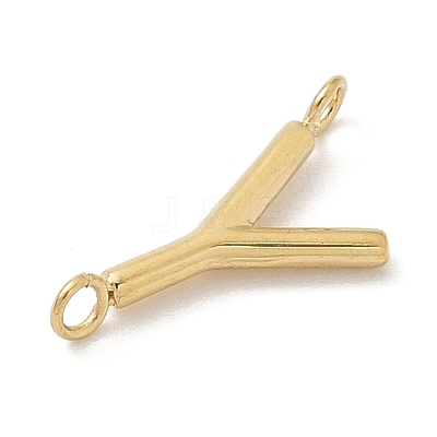 304 Stainless Steel Letter Connector Charms LS-STAS-M108-01G-25-1
