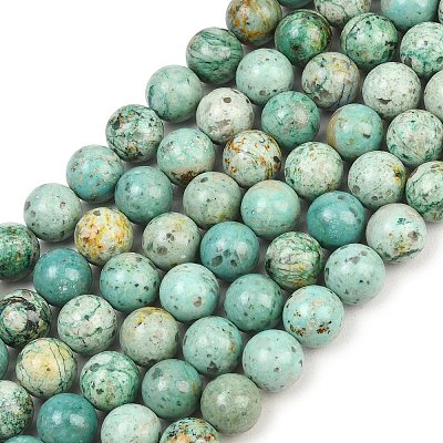 Natural Peruvian Turquoise(Jasper) Beads Strands G-F836-A02-10mm-1