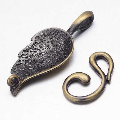 Brass Hook Clasps KK-L116-02-1