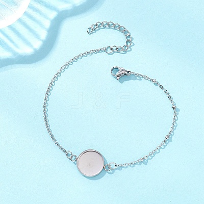 304 Stainless Steel Cable Chain Satellite Chain Bracelet Making BJEW-JB13164-03-1