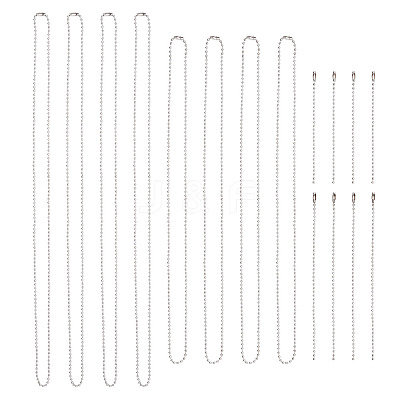 4 Styles Iron Ball Chains for Price Tag Chains FIND-TA0006-11-1