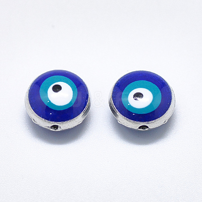 Alloy Enamel Beads ENAM-S117-08-1
