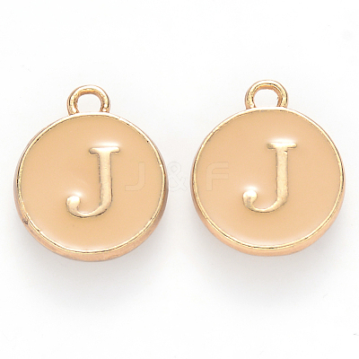Golden Plated Alloy Enamel Charms LS-ENAM-S118-06J-1