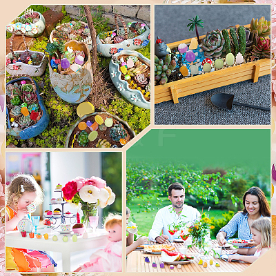 Luminous Resin Fruits Display Ornaments RESI-WH0092-005-1