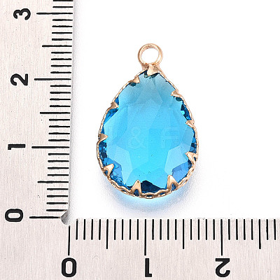 Transparent Glass Pendants KK-N283-02C-G-1