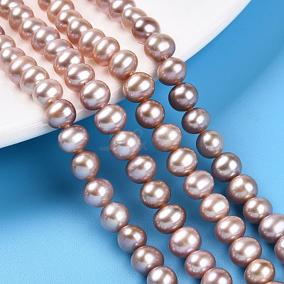 Natural Cultured Freshwater Pearl Beads Strands PEAR-N016-06C-02-1