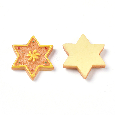 Christmas Theme Resin Cabochons RESI-CJC0001-37D-1