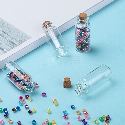 Glass Jar Bead Containers X-CON-Q009-1