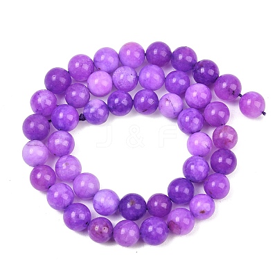 Natural Dyed White Jade Beads Strands GG-CBAEB22-B01-8mm-11-1