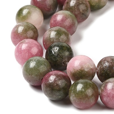 Natural Dyed White Jade Beads Strands G-M402-C04-10-1