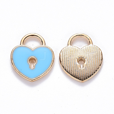 Alloy Enamel Charms X-ENAM-S121-039D-1