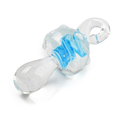 Handmade Lampwork Pendants LAMP-S067-02E-1