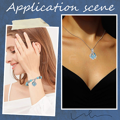 10Pcs Alloy Diffuser Locket Pendants FIND-SC0008-35-1