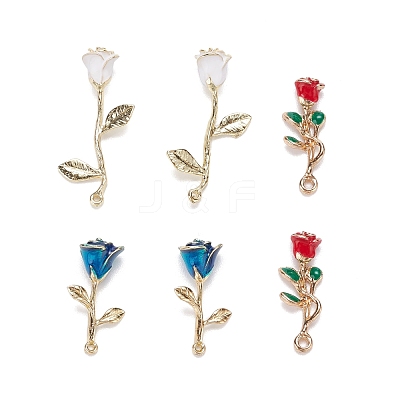 6Pcs 3 Style Alloy Pendants ENAM-FS0001-04-1