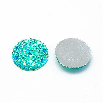 Resin Cabochons CRES-Q192-25mm-08AB-1
