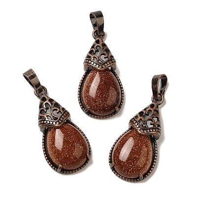 Synthetic Goldstone Pendants G-H065-01R-24-1