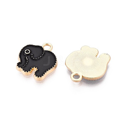 Alloy Enamel Charms PALLOY-T092-31G-01-1