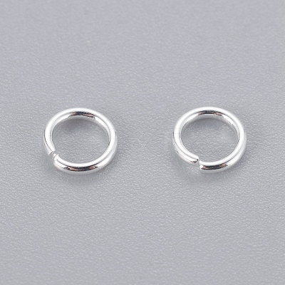 304 Stainless Steel Open Jump Rings X-STAS-E464-09A-S-1