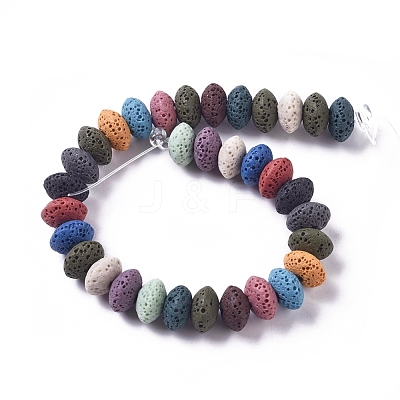 Natural Lava Rock Beads Strands G-L545-B-01-1