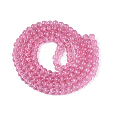Acrylic Imitation Cat Eye Beads Strands OACR-Q197-01A-13-1