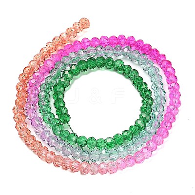 Transparent Painted Glass Beads Strands DGLA-A034-T2mm-A03-1
