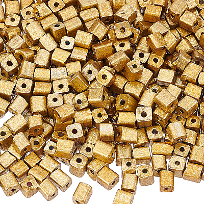 2000Pcs 6/0 Baking Paint Glass Seed Beads SEED-NB0001-84-1