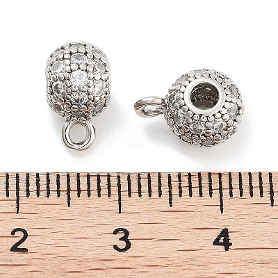 Brass with Cubic Zirconia Pendants KK-P271-09P-1