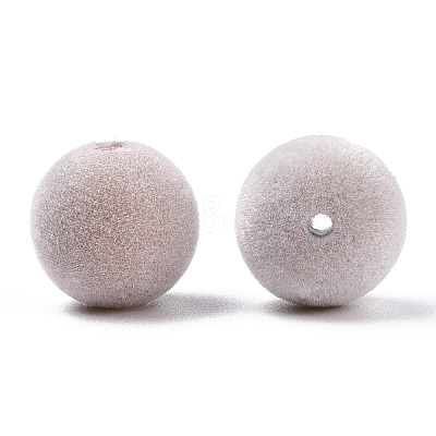 Flocky ABS Plastic Beads KY-G025-02B-1